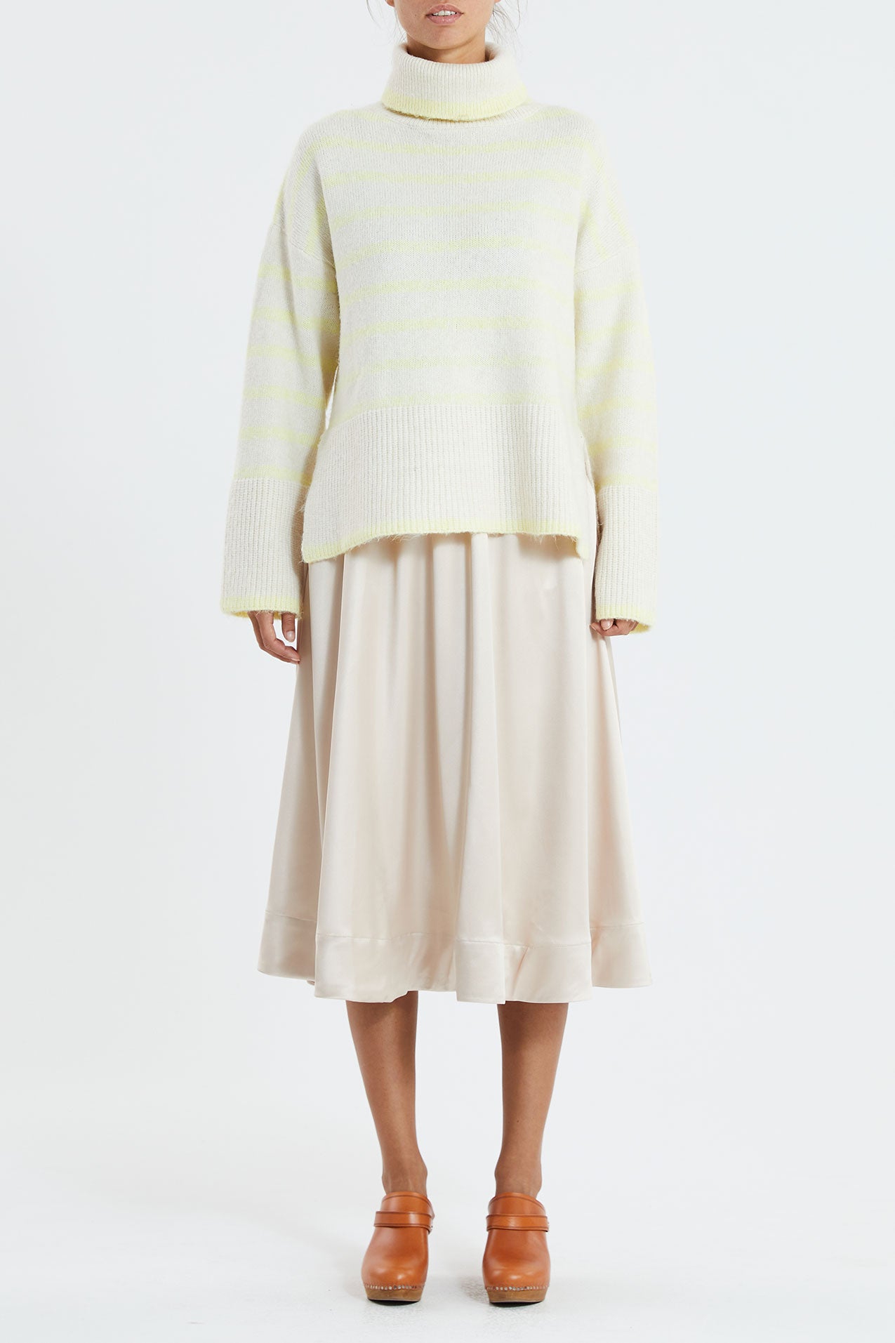 Avalon Turtleneck - Trui - Neon Yellow - Dudushop