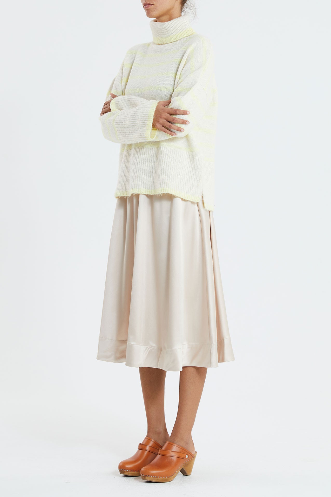 Avalon Turtleneck - Trui - Neon Yellow - Dudushop