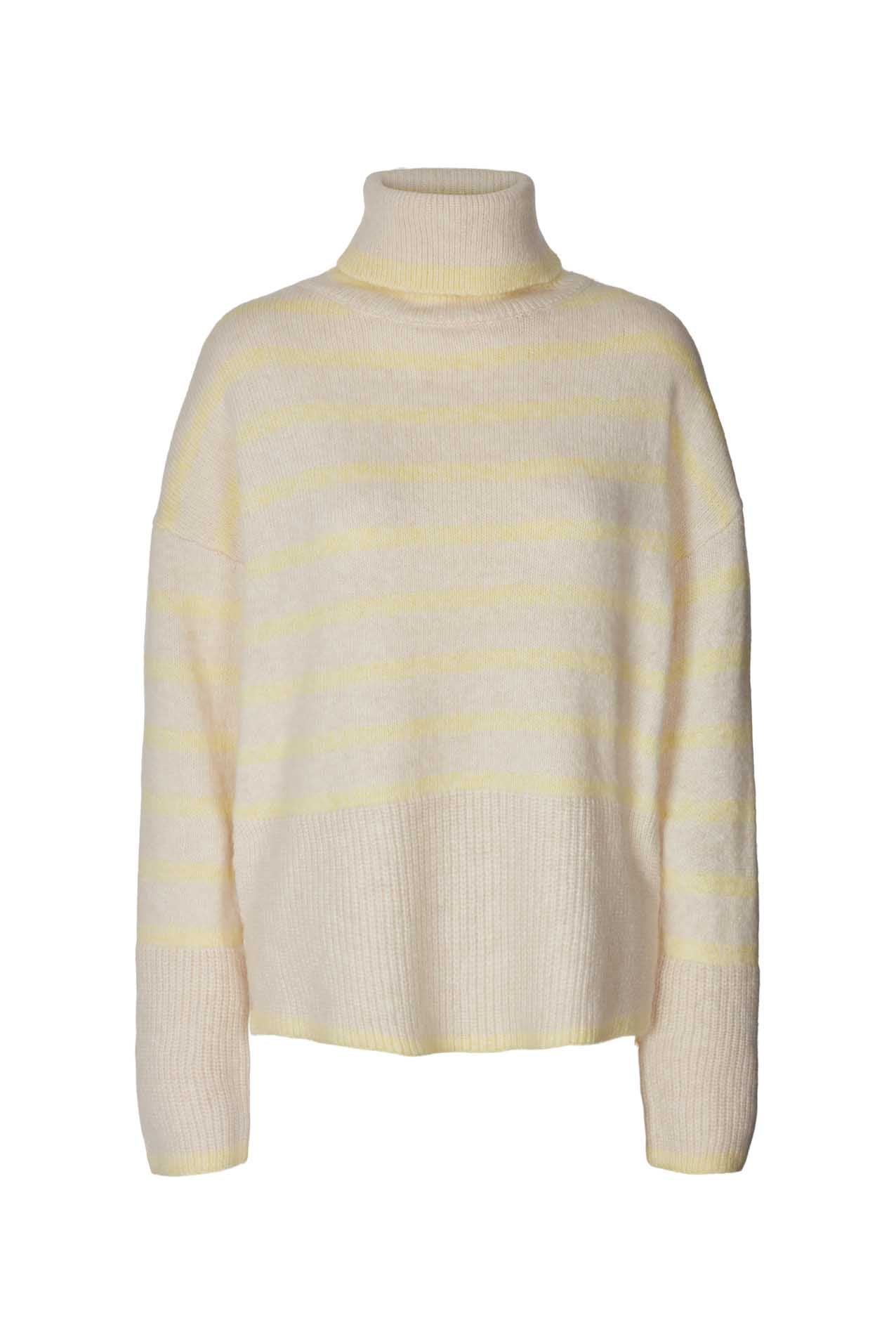 Avalon Turtleneck - Trui - Neon Yellow - Dudushop