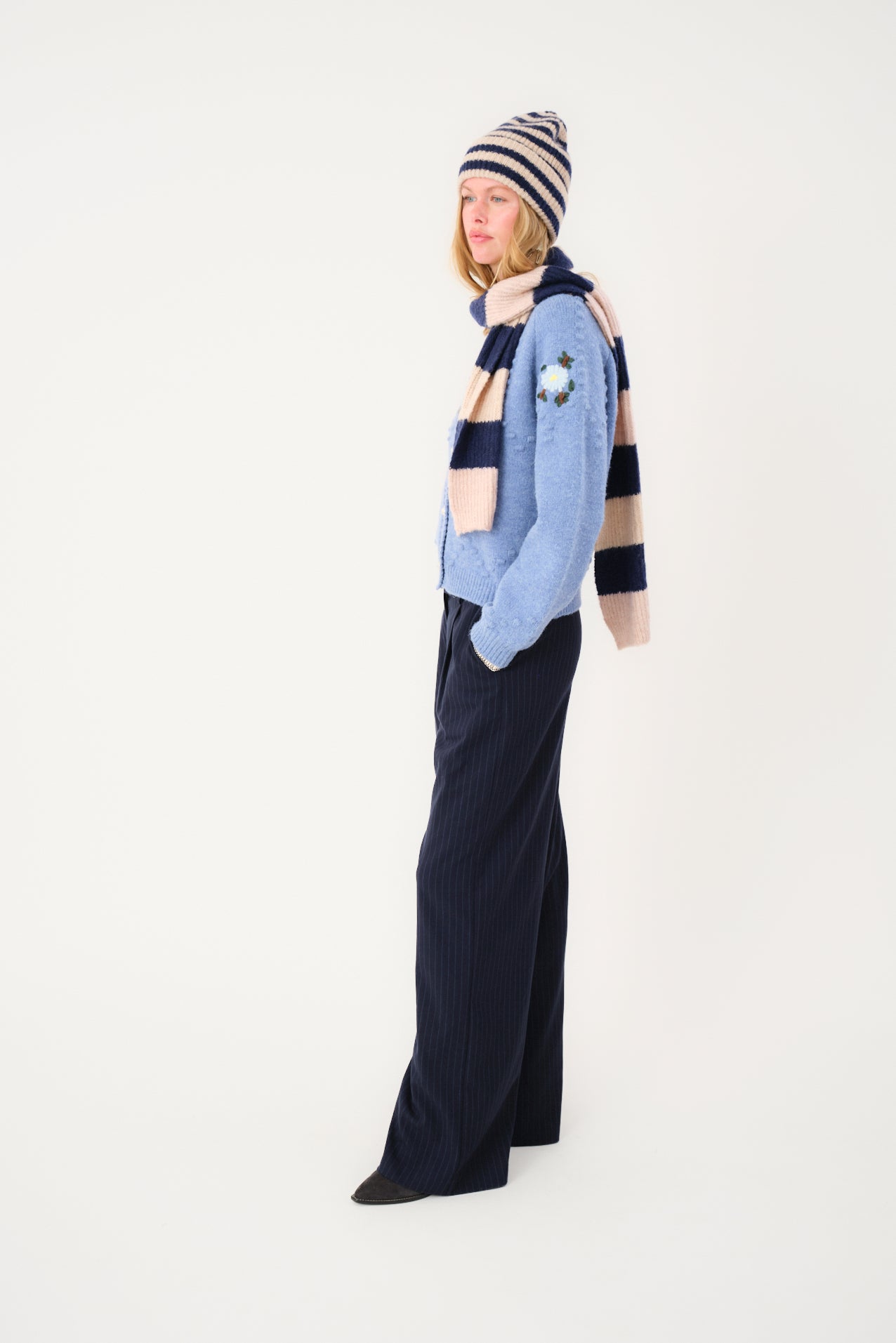 Mountain Scarf – Donkerblauw