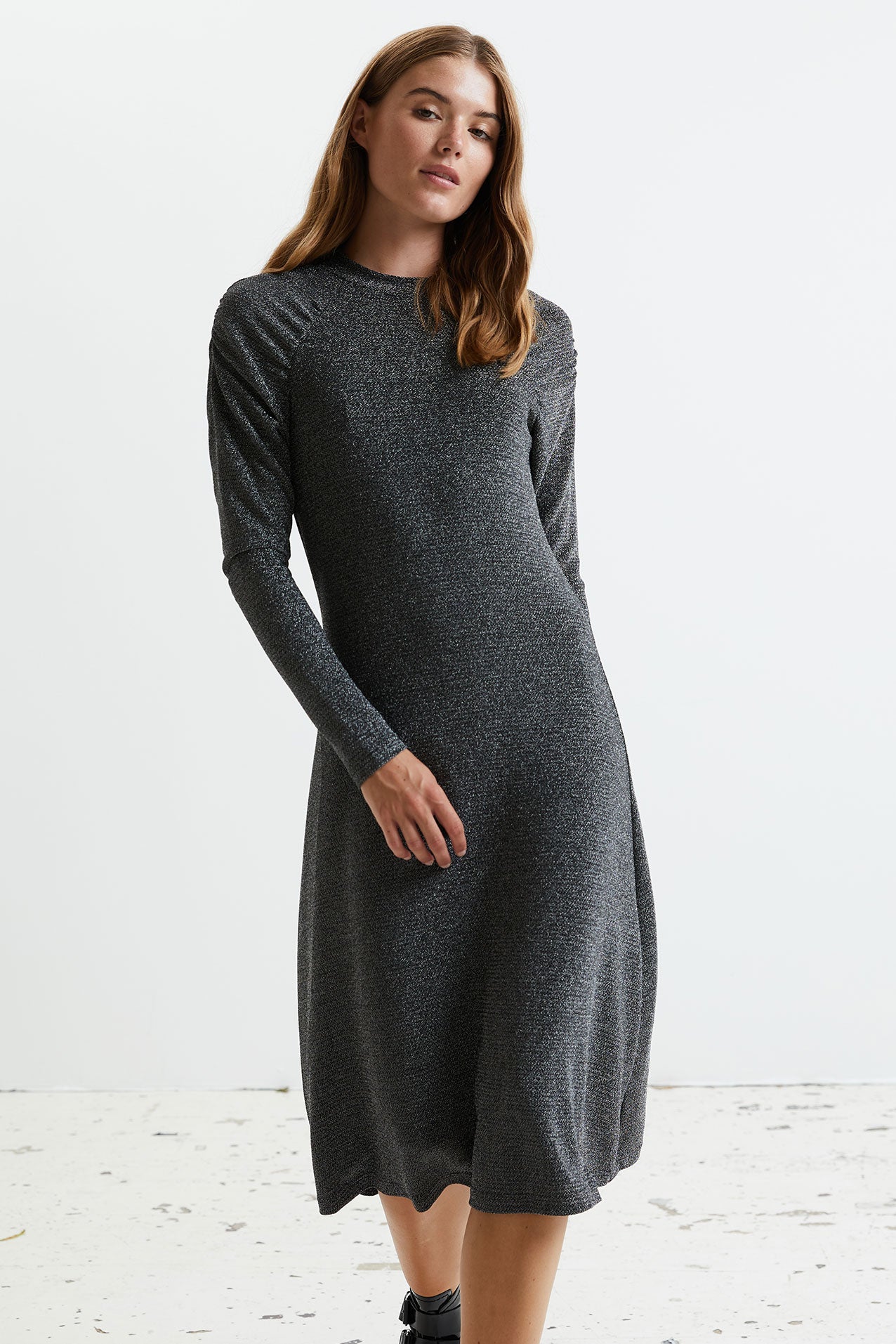 Rosie Dress - Silver - Jurken -  Lollys Laundry - Dudushop