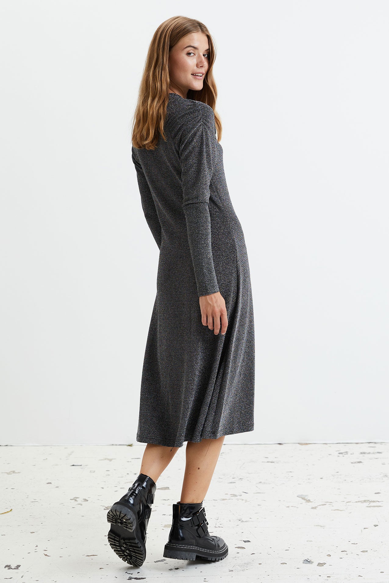 Rosie Dress - Silver - Jurken -  Lollys Laundry - Dudushop