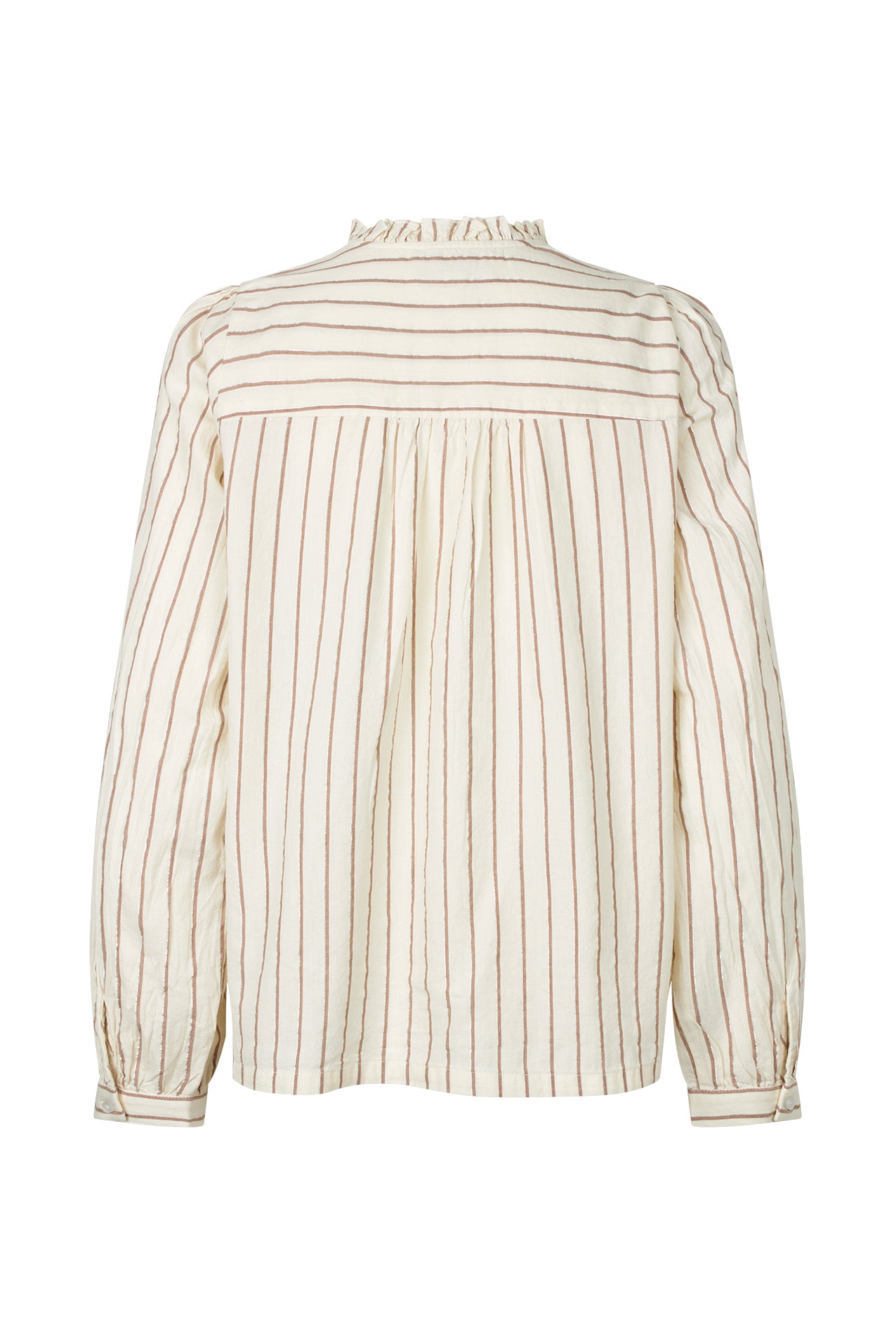 Lollys Laundry River Shirt - Elegant Blouse with Ripple and Lurex Stripes