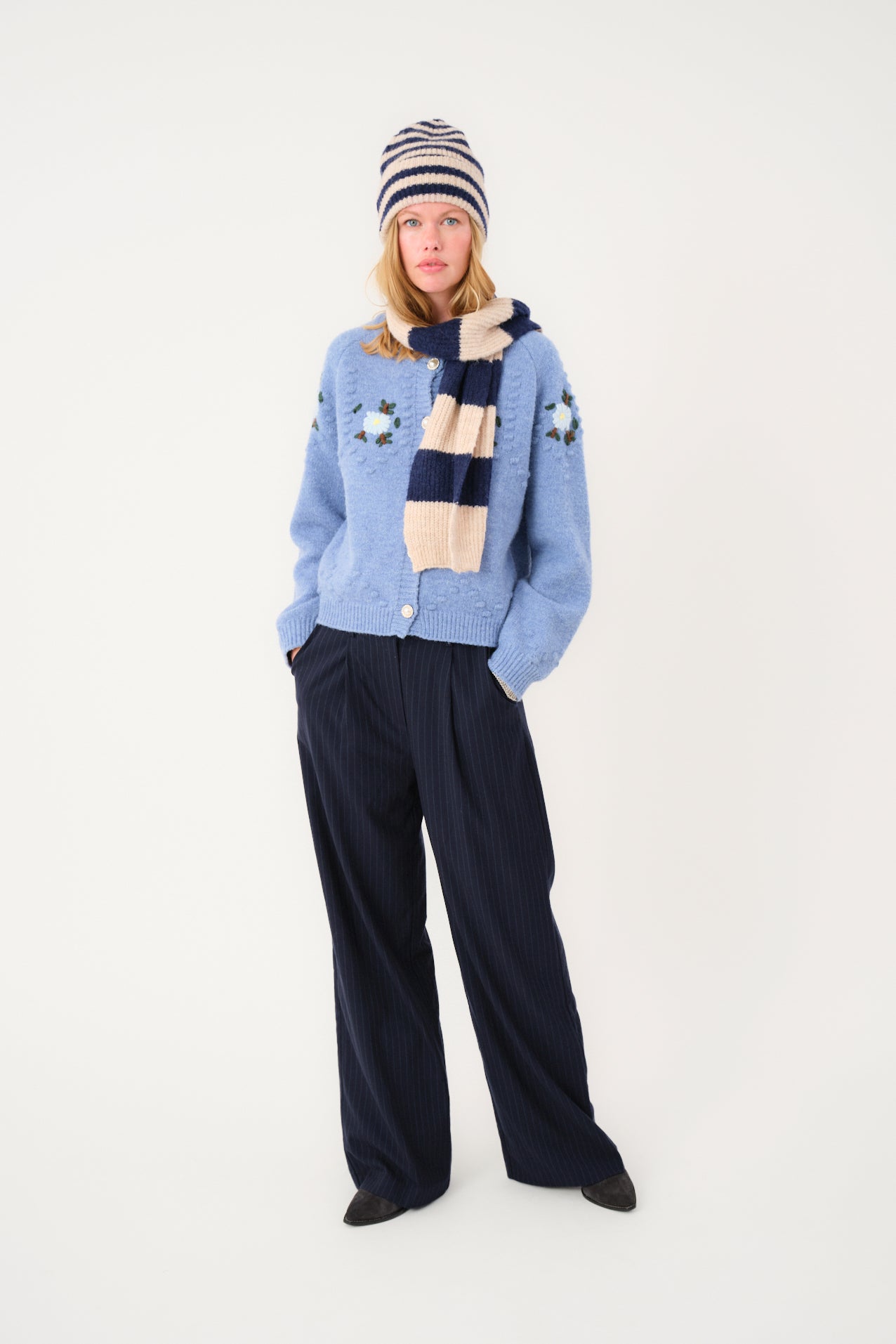 Mountain Scarf – Donkerblauw