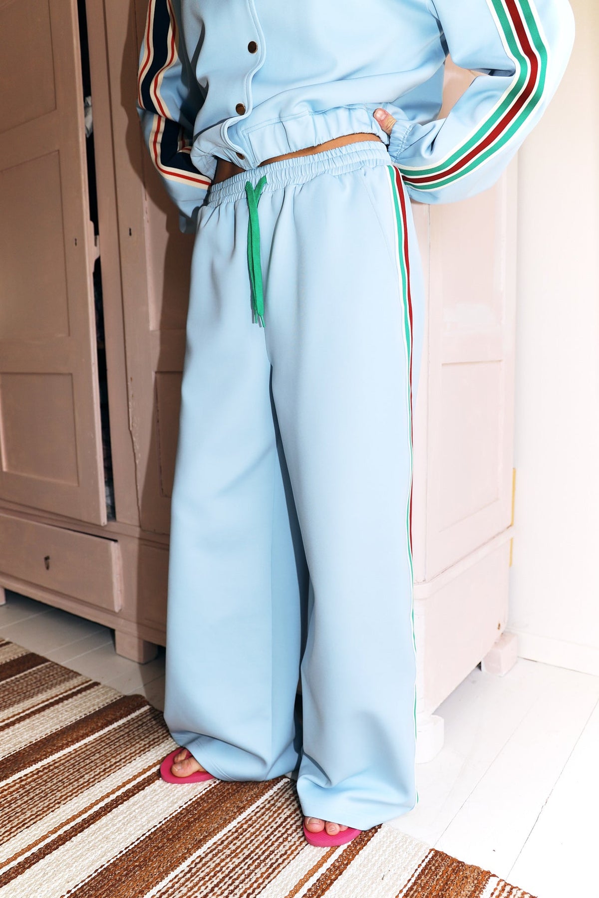 Liam Track Pants - Light Blue