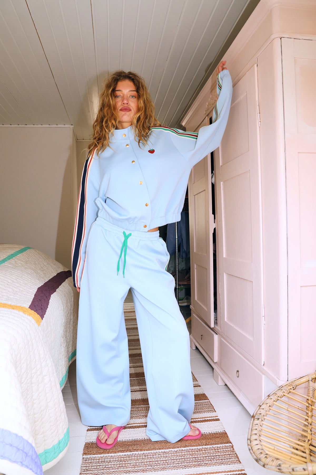 Liam Track Pants - Light Blue