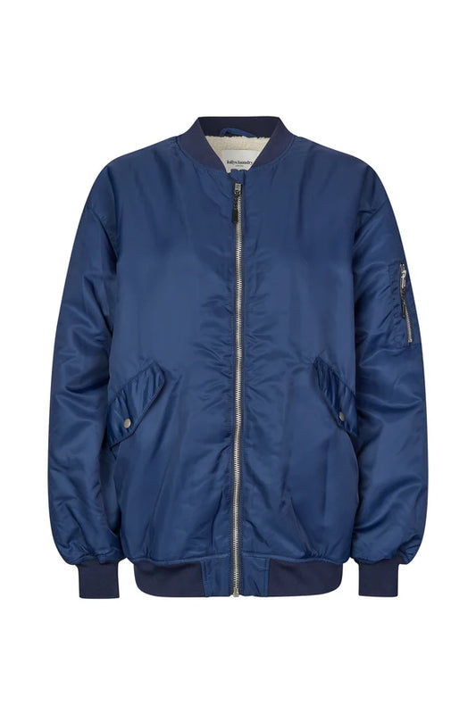 Lila Bomber Jacket – Dark Navy | Oversized bomberjack