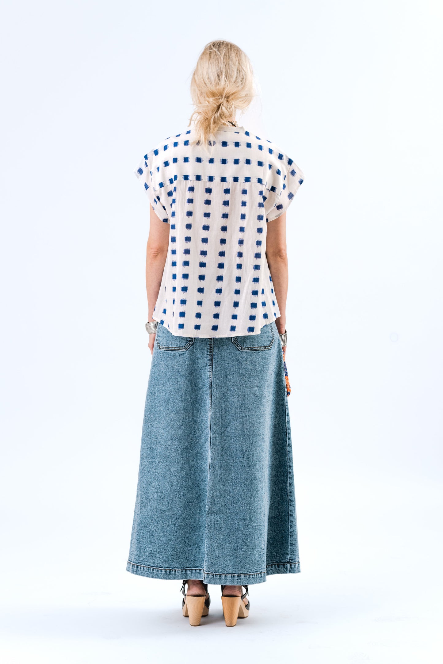 Luna Maxi Skirt - Blue