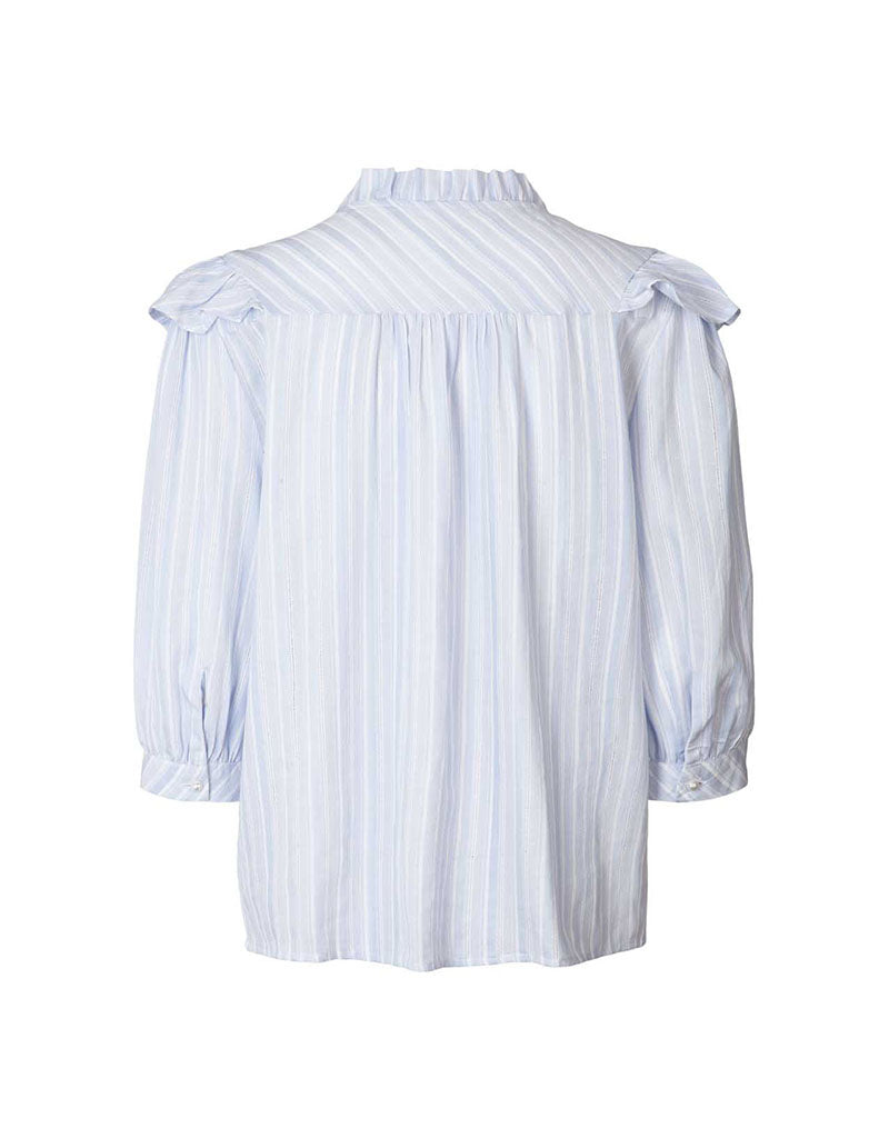 Lollys Laundry - Hanni Shirt - Light Blue - Overhemden, shirts en bovenstukjes -  Lollys Laundry - Dudushop